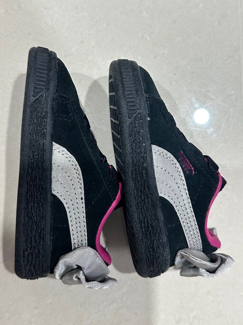 Puma suede bow grey discount