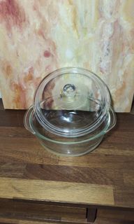 Pyrex  Iwaki Glass Under Lic Big Serving Bowl with Lid 26 cm