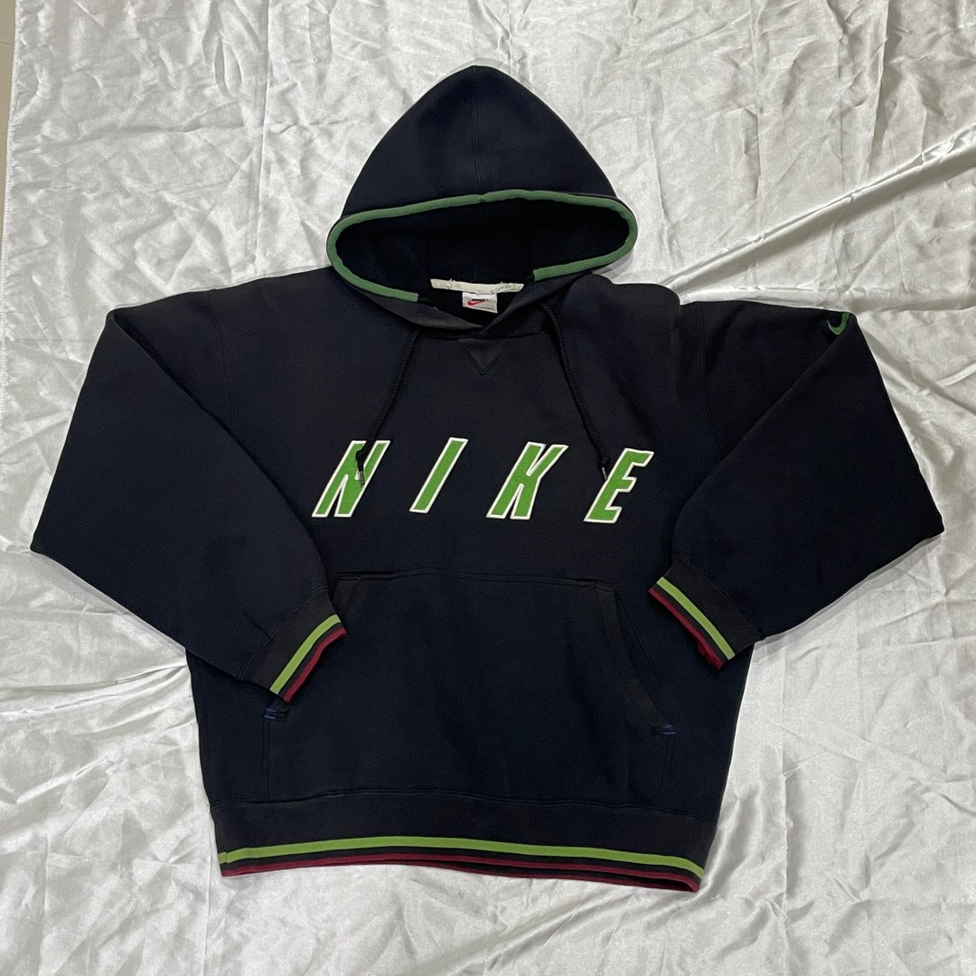 vintage nike green hoodie