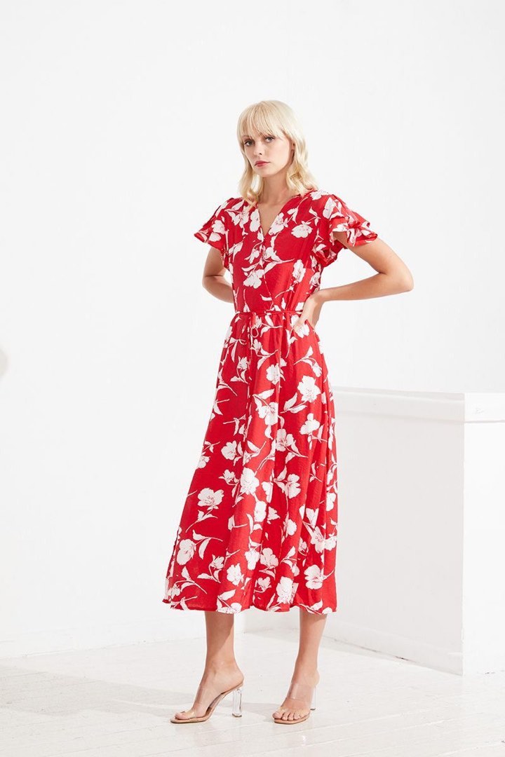 Red dress from temt Women s Fashion Dresses Sets Dresses on Carousell