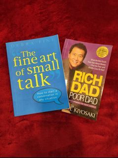 Rich Dad Poor Dad and The fine art of small talk books bundle