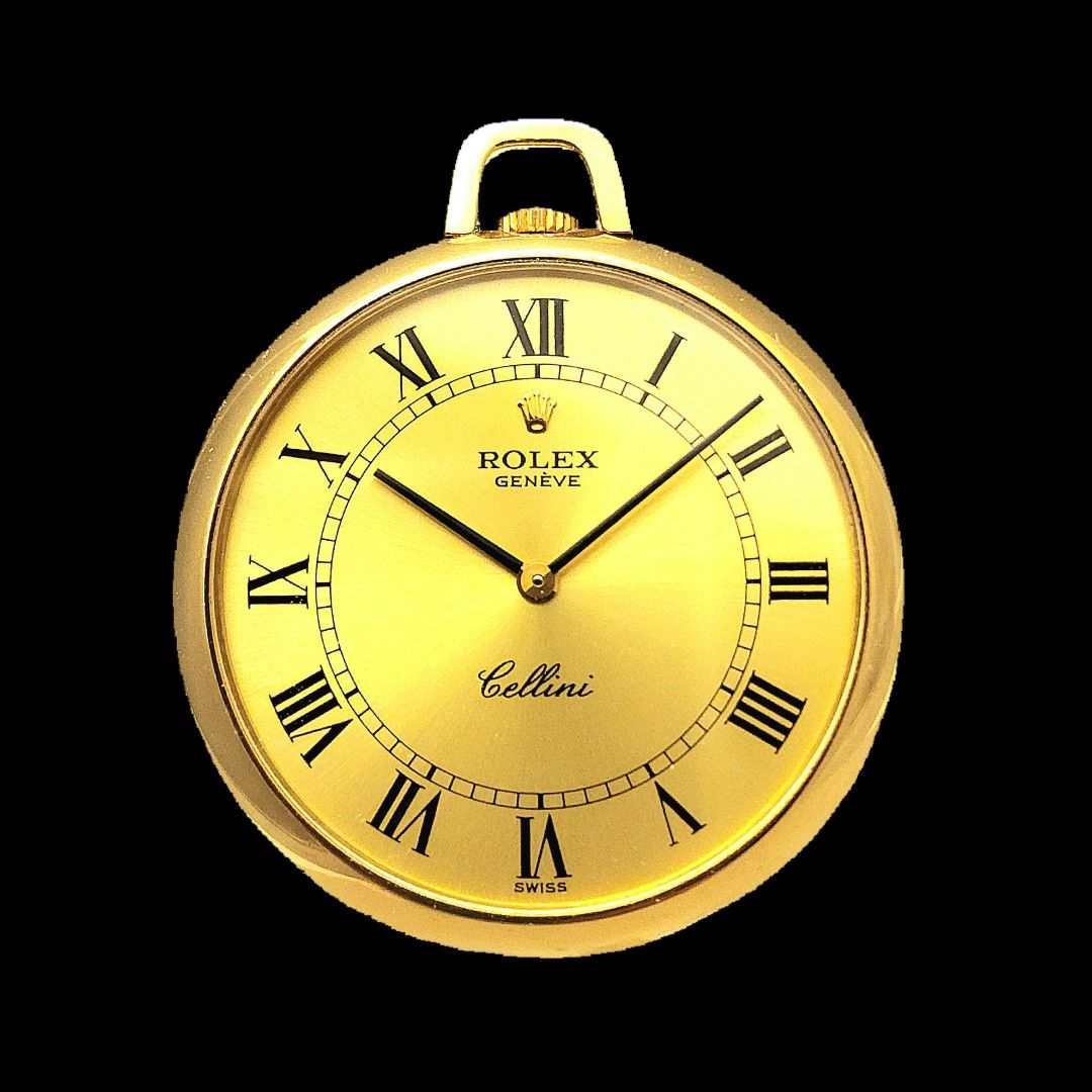 Rolex Cellini Pocket Watch Model Ref. 3717 in 18K Yellow Gold Pre owned with Full Set