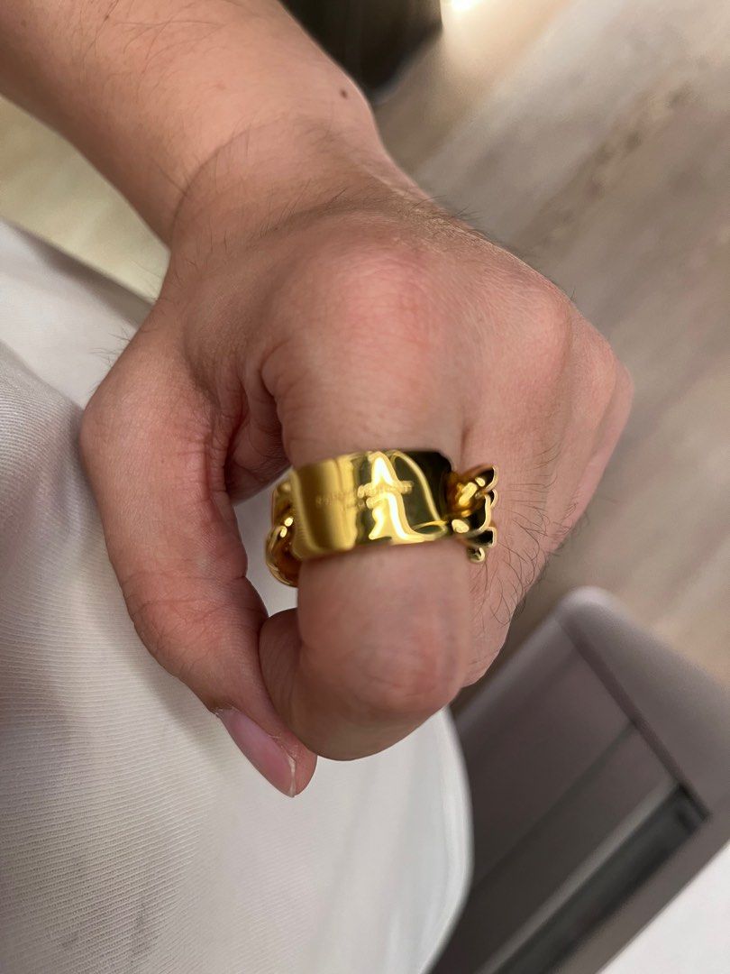 Saint laurent chain ring deals