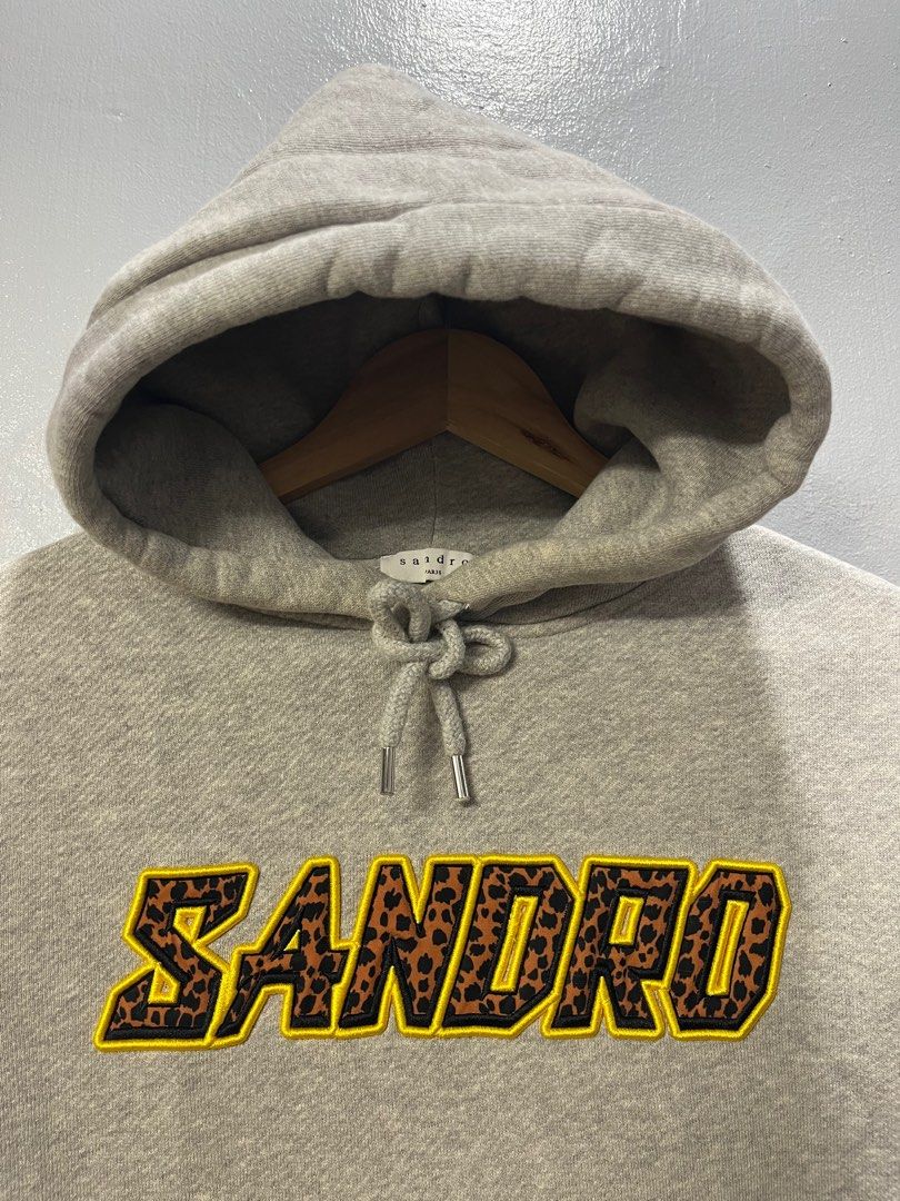 Sandro Leopard Logo Hoodie wmns Luxury Apparel on Carousell