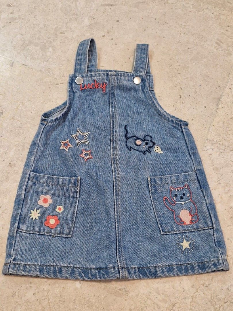 Seeds Denim Overall, Babies Kids, Babies Kids Fashion on Carousell