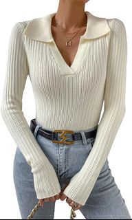SHEIN Ribbed Knit Sweater