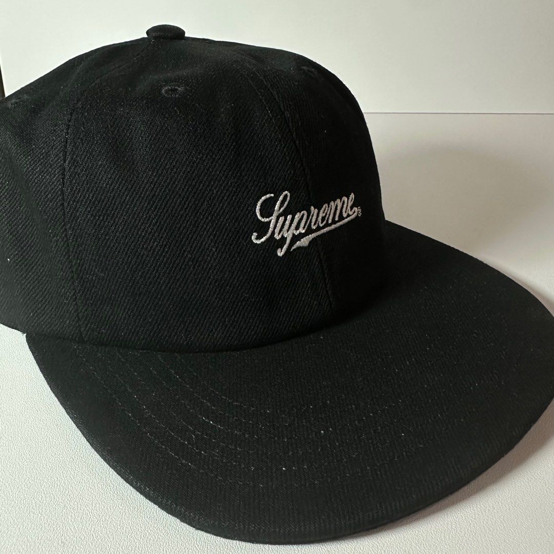 SUPREME CORDURA SCRIPT LOGO 6-PANEL CAP BLACK, Men