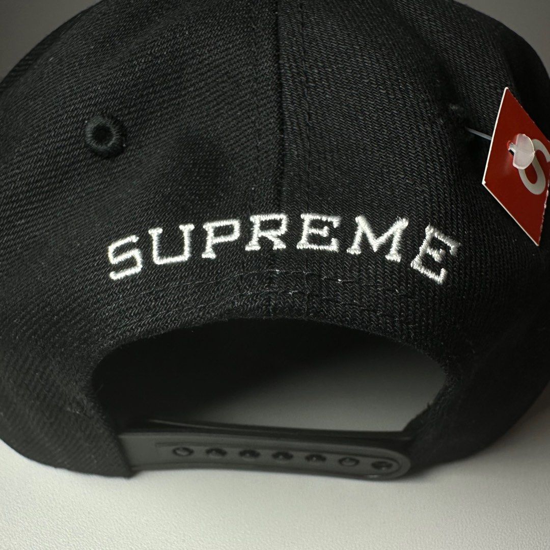SUPREME CORDURA SCRIPT LOGO 6-PANEL CAP BLACK, Men