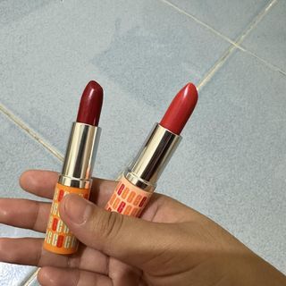 TAKE BOTH FREE SHIPPING Brand New Clinique Pop Cherry Pop and Poppy Red Lipstick Lip Color + Primer