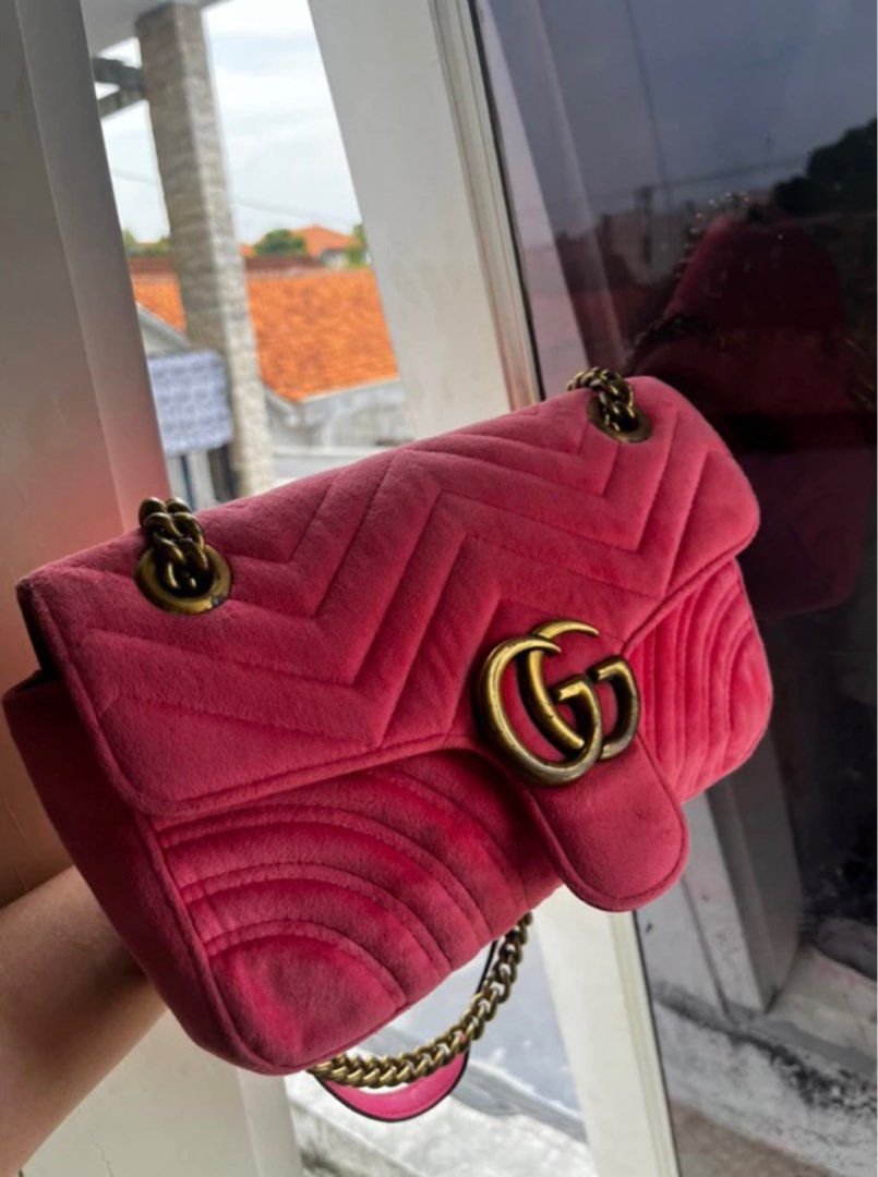 Velvet Neiman Marcus Gucci Purse Tas Gucci Bludru