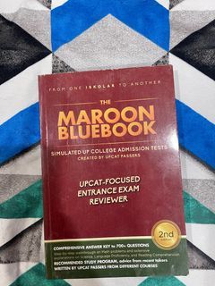 The Maroon Bluebook - Simulated UP College Admission Tests created by UPCAT Passers