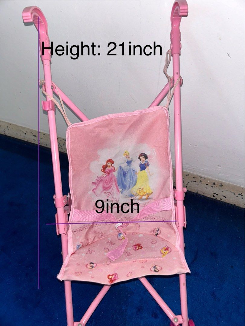 Toy Doll Stroller Disney Portable Hobbies Toys Toys Games on Carousell