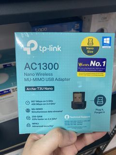 TP-Link Archer T3U Nano AC1300 Dual Band MU-MIMO USB Wi-Fi Adapter | Wi-Fi Dongle
