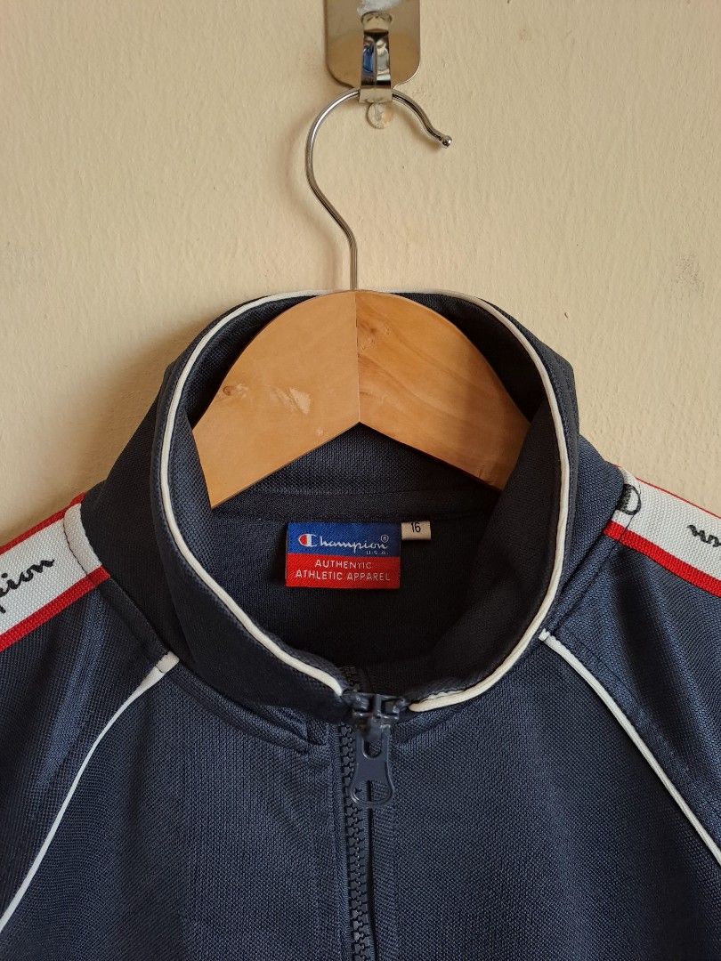 Men's champion side tape track jacket store