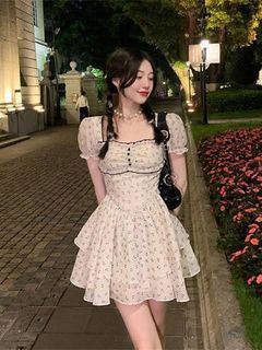 Vintage Cream Fairy Dress
