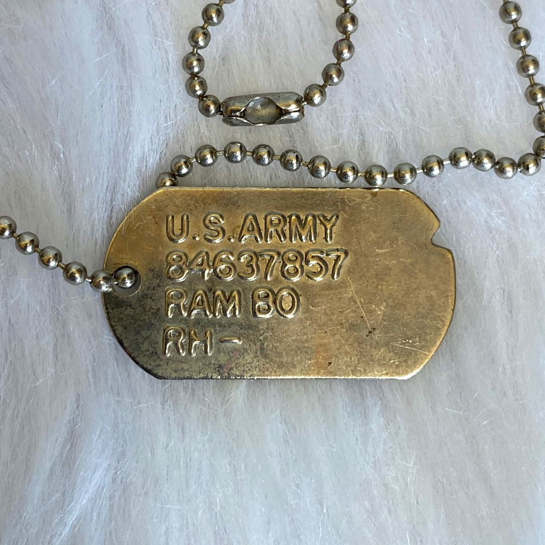 TheDogTagCo Rambo Erkennungsmarken Set - 2x Edelstahl Dog Tags Mit Ketten