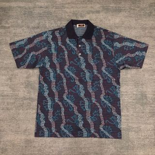 Vintage Sironi Pattern Polo Shirt