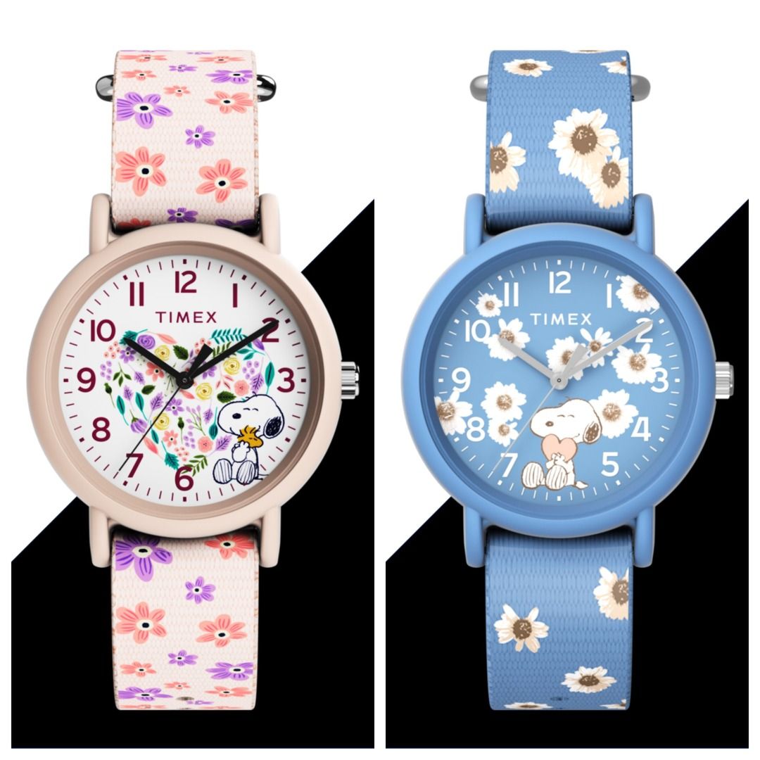 WatchClubOnline TW2W33400 TW2W33500 Timex x Peanuts ft. Floral Colour Rush Women Kids Casual Round 30m Water Resistant Watch Women s Fashion Watches Accessories Watches on Carousell