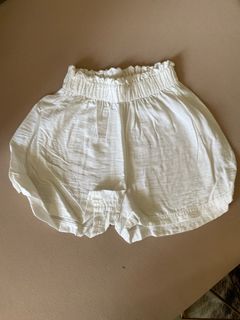 white beach shorts