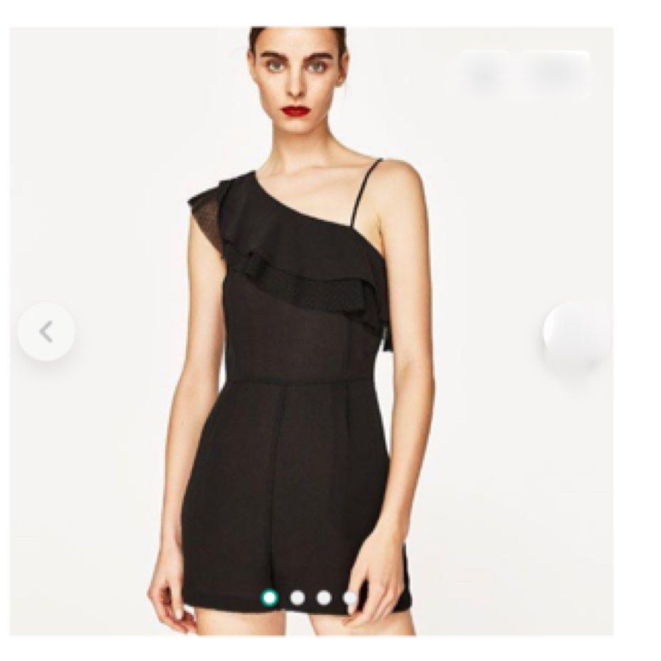 Zara Asymmetrical Romper Women s Fashion Dresses Sets Rompers on Carousell