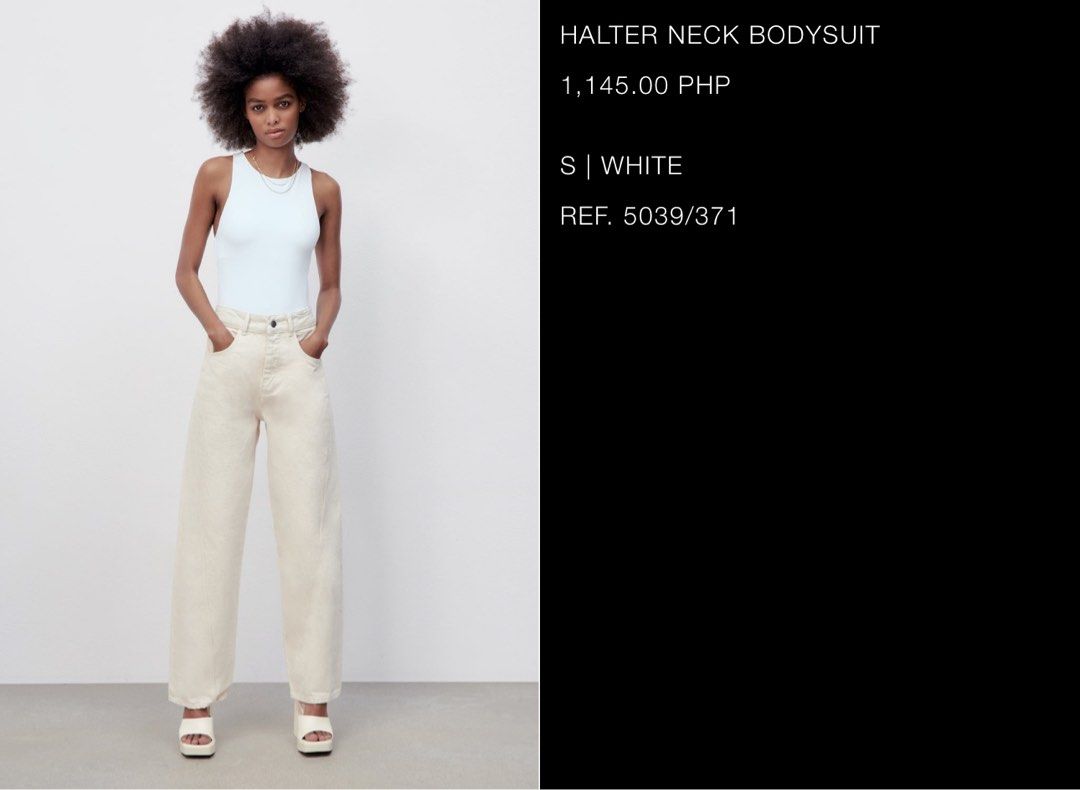 Halter neck bodysuit zara online
