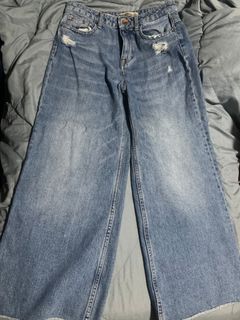Zara Z1975 Denim Wide Legged Jeans