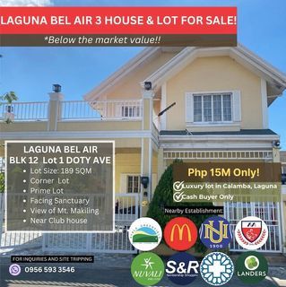 13.9M Corner House and Lot For Sale Near Nuvali