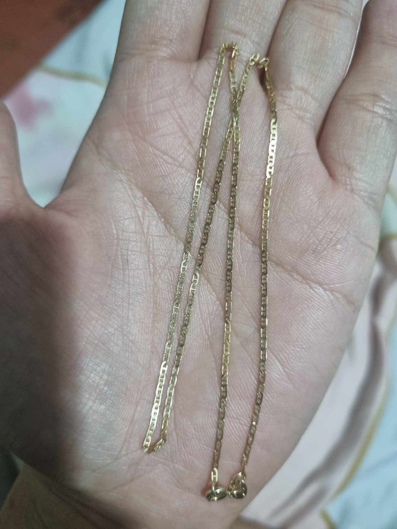 14k yellow gold necklace marked 585 Women s Fashion Jewelry Organizers Necklaces on Carousell