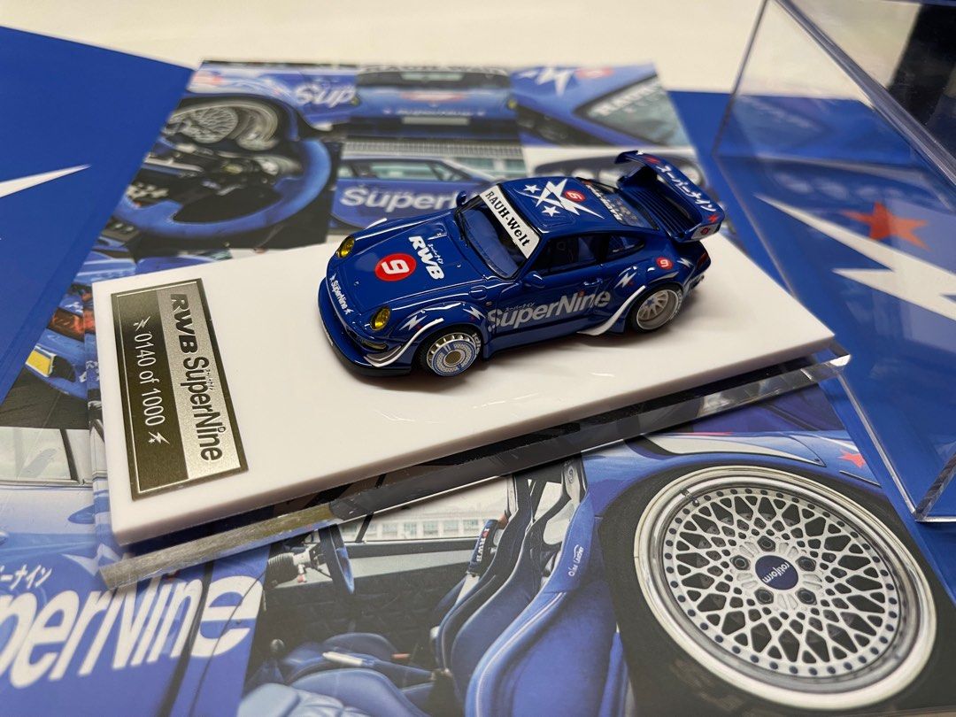 1/64 RSM Porsche RWB SuperNine model car, 興趣及遊戲, 玩具