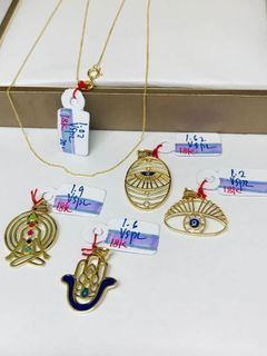 18k Gold Necklace + pendants package