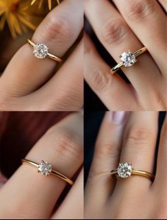 18k pawnable gold engagement ring