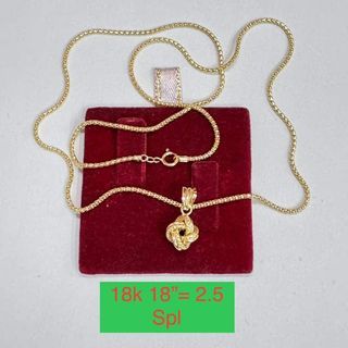 18K Saudi Gold Necklace Assorted