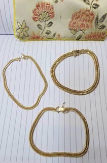 18k Saudi Gold Triple Lock Bracelet