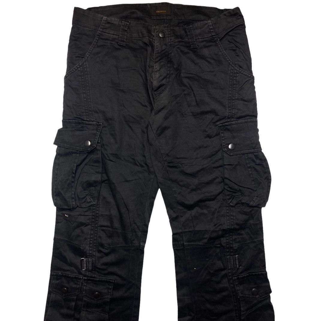 1990s Tete Homme - Multipocket Flared Cargo Pants, Fesyen Pria, Pakaian ,  Bawahan di Carousell