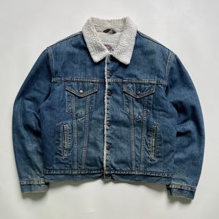 1993 Levi’s Bore Sherpa Lined Denim Trucker Jacket Stonewashed (Made in USA)