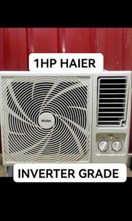 2NDHAND AIRCON 1HP HAIER INVERTER GRADE ENERGY SAVER