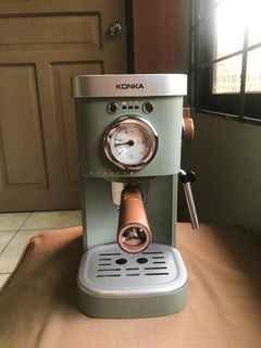 KONKA Retro 3-in-1 Espresso Machine - Sage Green