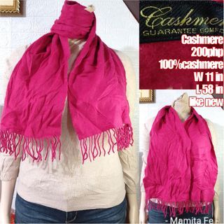 💯 cashmere pink scarf