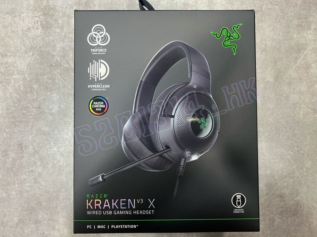 全新行貨門市現貨】Razer Kraken V3 X 電競耳機, 音響器材, 耳機- Carousell