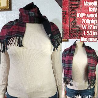 💯 wool MAREILLI scarf