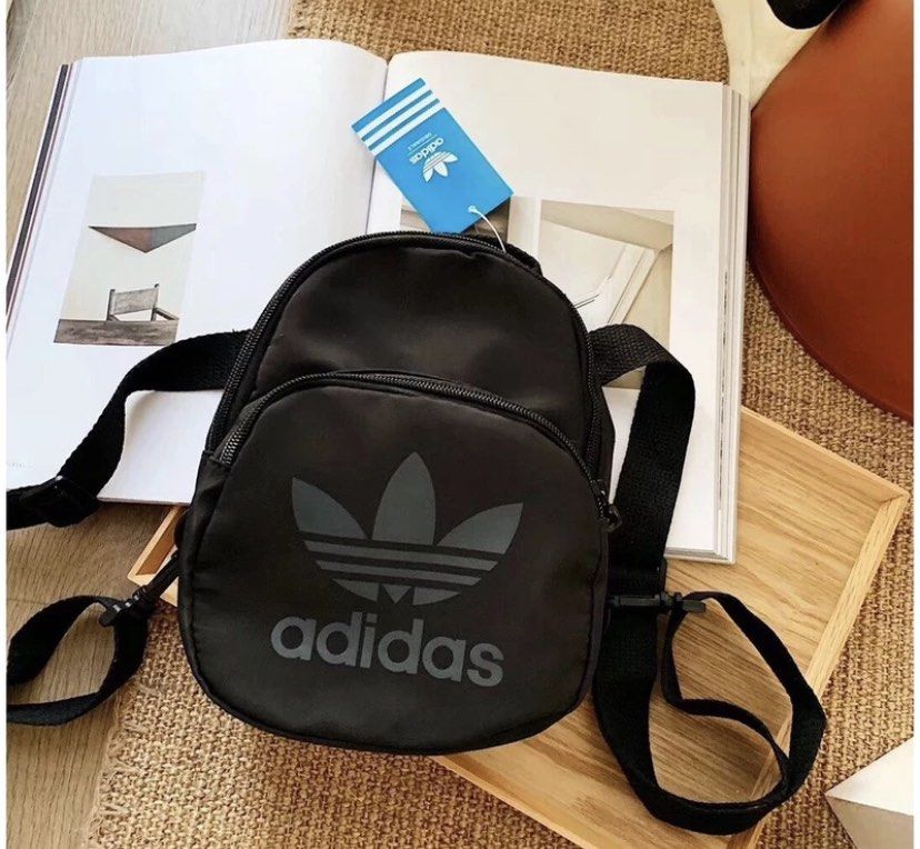 Adidas mini backpack fashion casual student school bag shoulder bag