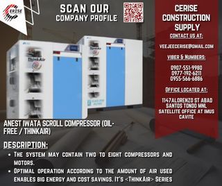 Anest Iwata Control Compressor (Oil-free /thin air)