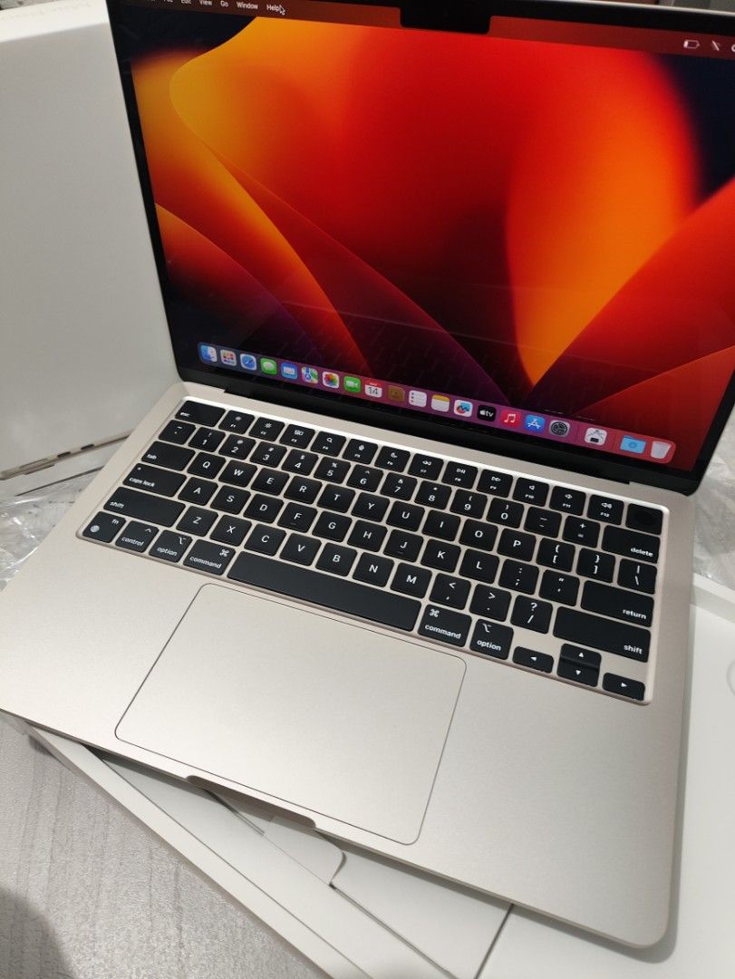 APPLE MACBOOK AIR M2 STARLIGHT 256GB SSD (Category: Laptops & Notebooks) located in Manila. Submitted by dhanehenry (Listing ID 1303427936, Image 2). Description: SUPER SUPER SLIGHTLY USED‼️ MACBOOK AIR M2 STARLIGHT 13" 8GB RAM 256GB SSD🔥 50,990 pesos only from BEYOND THE BOX with reciept✨ 2 CYCLE COUNTS ONLY🔥 100 % BATTERY HEALTH Complete package with receipt from BEYOND THE BOX Til' MARCH 19 2025 warranty✨.