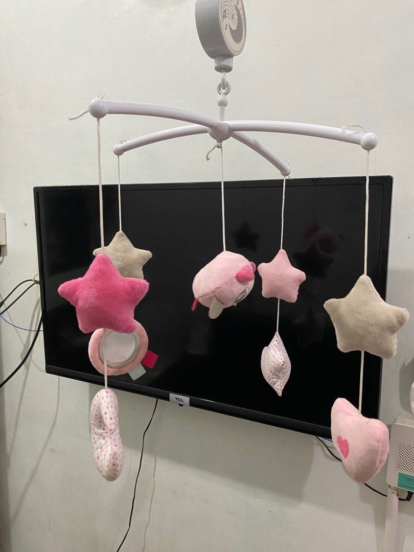 Baby girl crib mobile (Category: Cots & Cribs) located in Manila. Submitted by opssyyyy (Listing ID 1300931991, Image 2). Description: Complete No issued barely used sounds working .