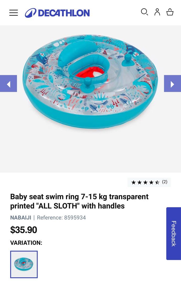 Decathlon baby swim seat discount