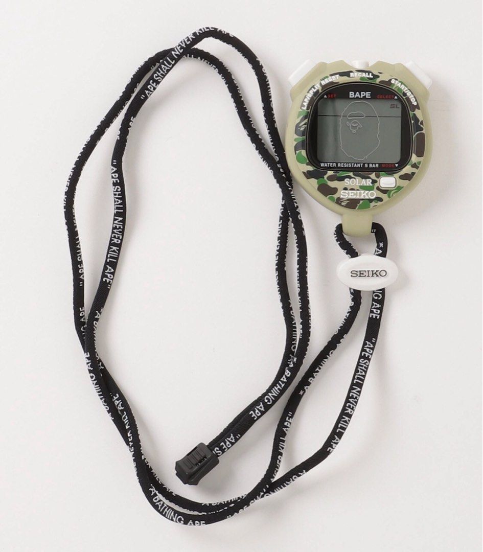 BAPE X SEIKO ABC CAMO STOP WATCH M