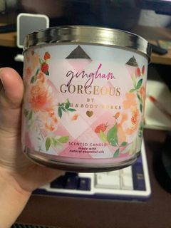 BBW Gingham Gorgeous 3 wick Candle