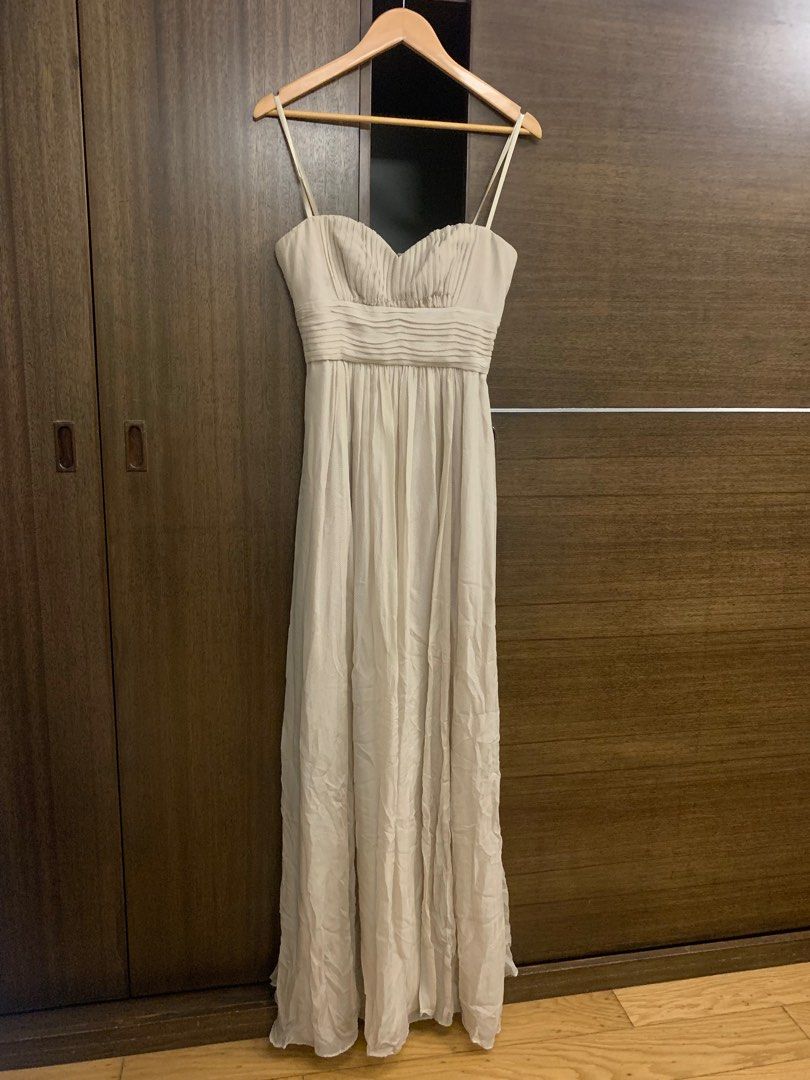 chinese dress ladies Solid Structured Gown  BCBGMAXAZRIA