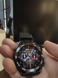 Black Metal R8 AMOLED Smartwatch 1.45inch with Call features Health support