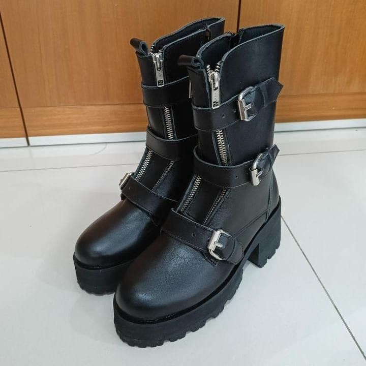 Boots women custome genuine leather boots perempuan, Fesyen Wanita